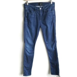 Vince 10" High Rise Skinny Jeans in "Dark Optic Blue" 5 Pocket Size 28